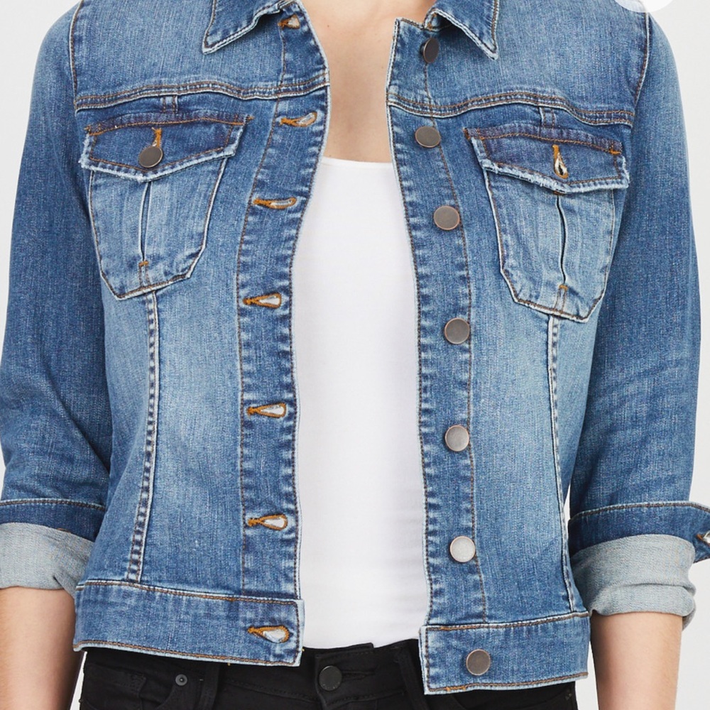 KUT from the kloth medium wash denim jean jacket